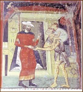 22 Болесник од лепре из манастира Лесново, средином 14. века
